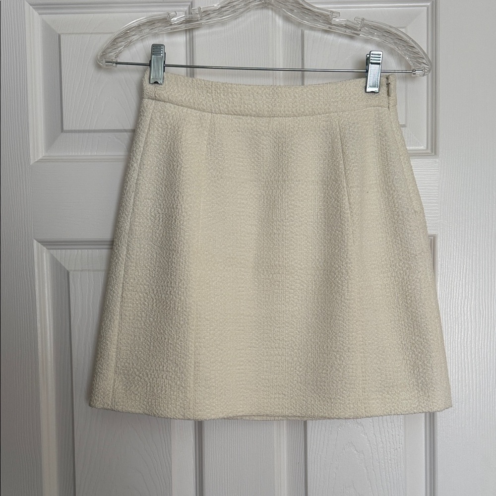 Aritzia Babaton Light Birch Tweed Mini Skirt 0